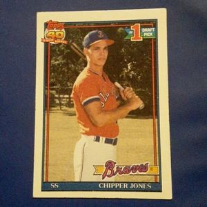 1991 Topps 40 year anniversary of baseball Chipper